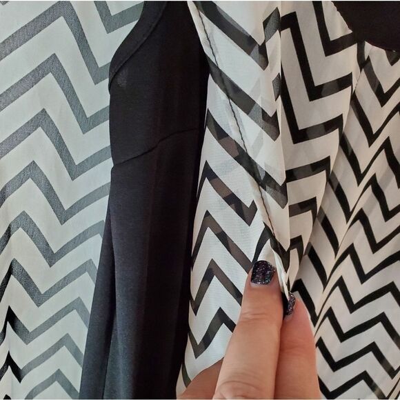 🍁Candie's Black and White Dress Medium - Picture 5 of 7